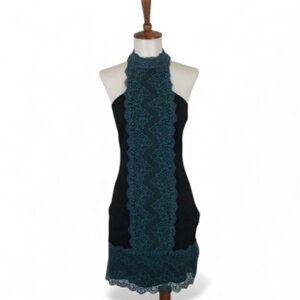 Free People Natasha Dress Women’s XS Lace Halter Sleeveless Mini Sheath‎ Sexy